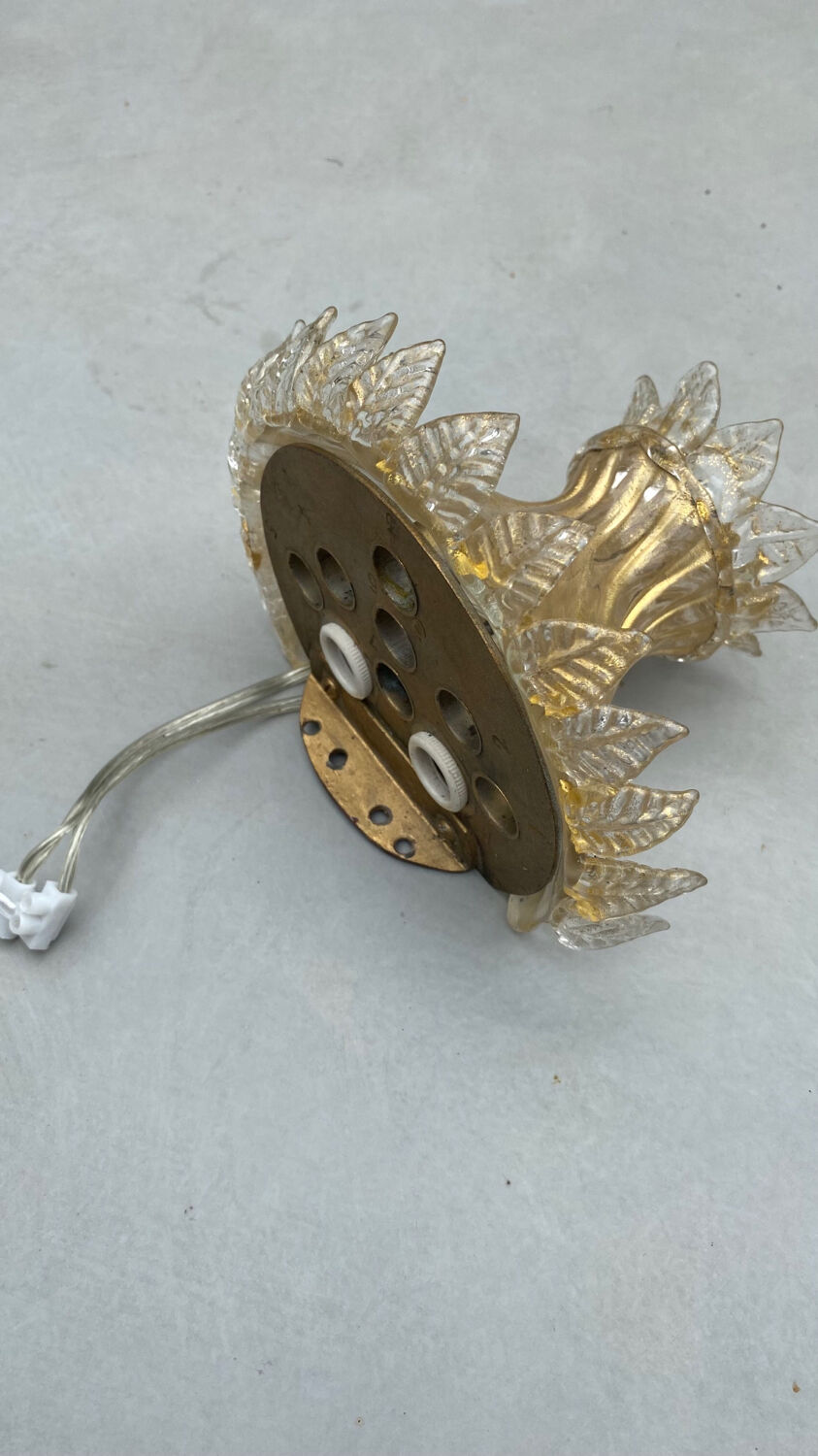 Murano glass wall sconces