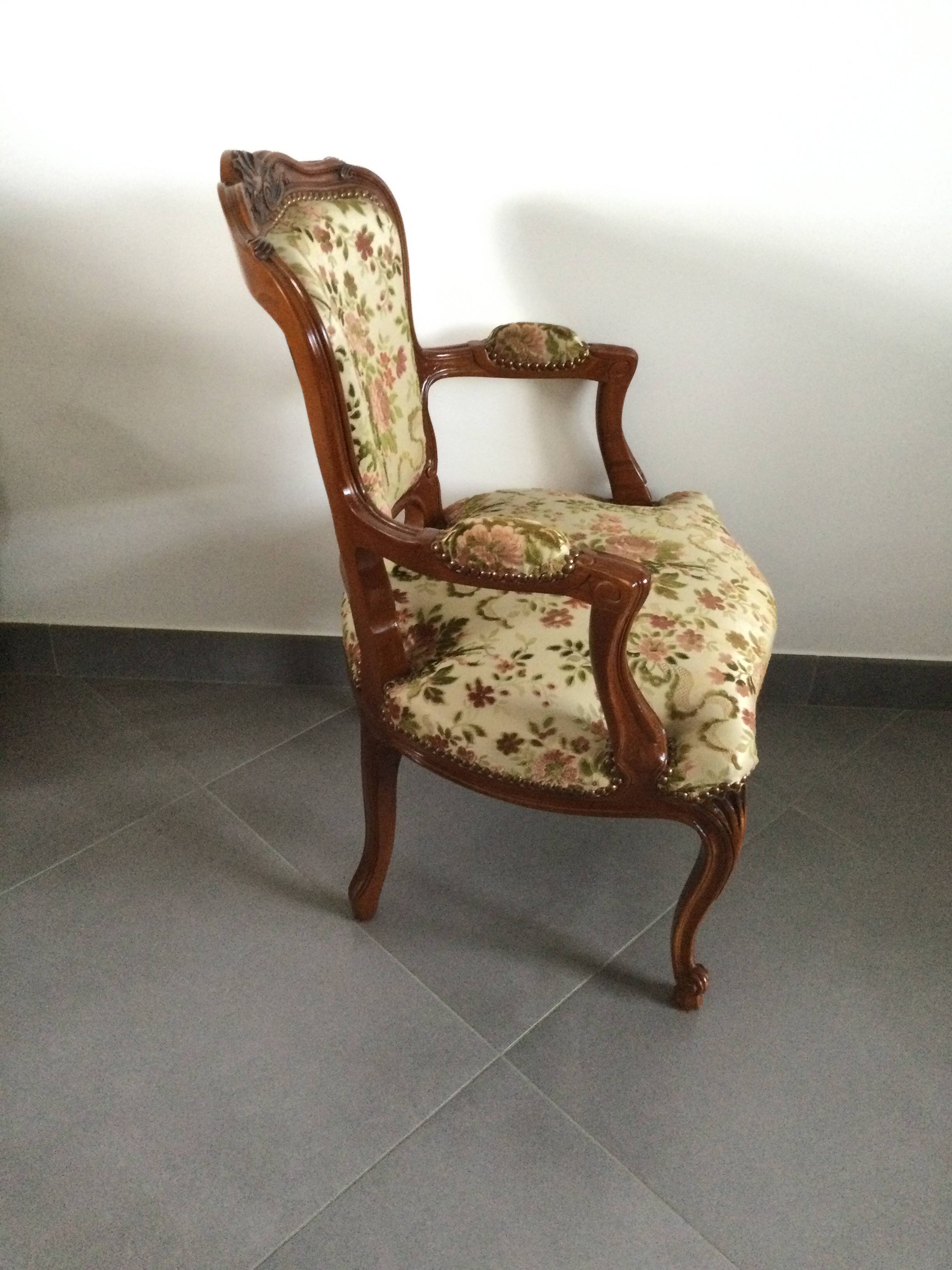 Louis XV Style Armchair In Cherry