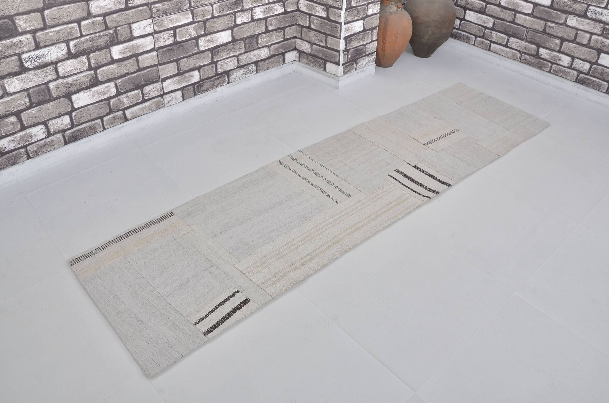 Stripe Vintage Hemp Runner sku 3809