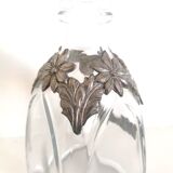 Whisky decanter decorated in tin