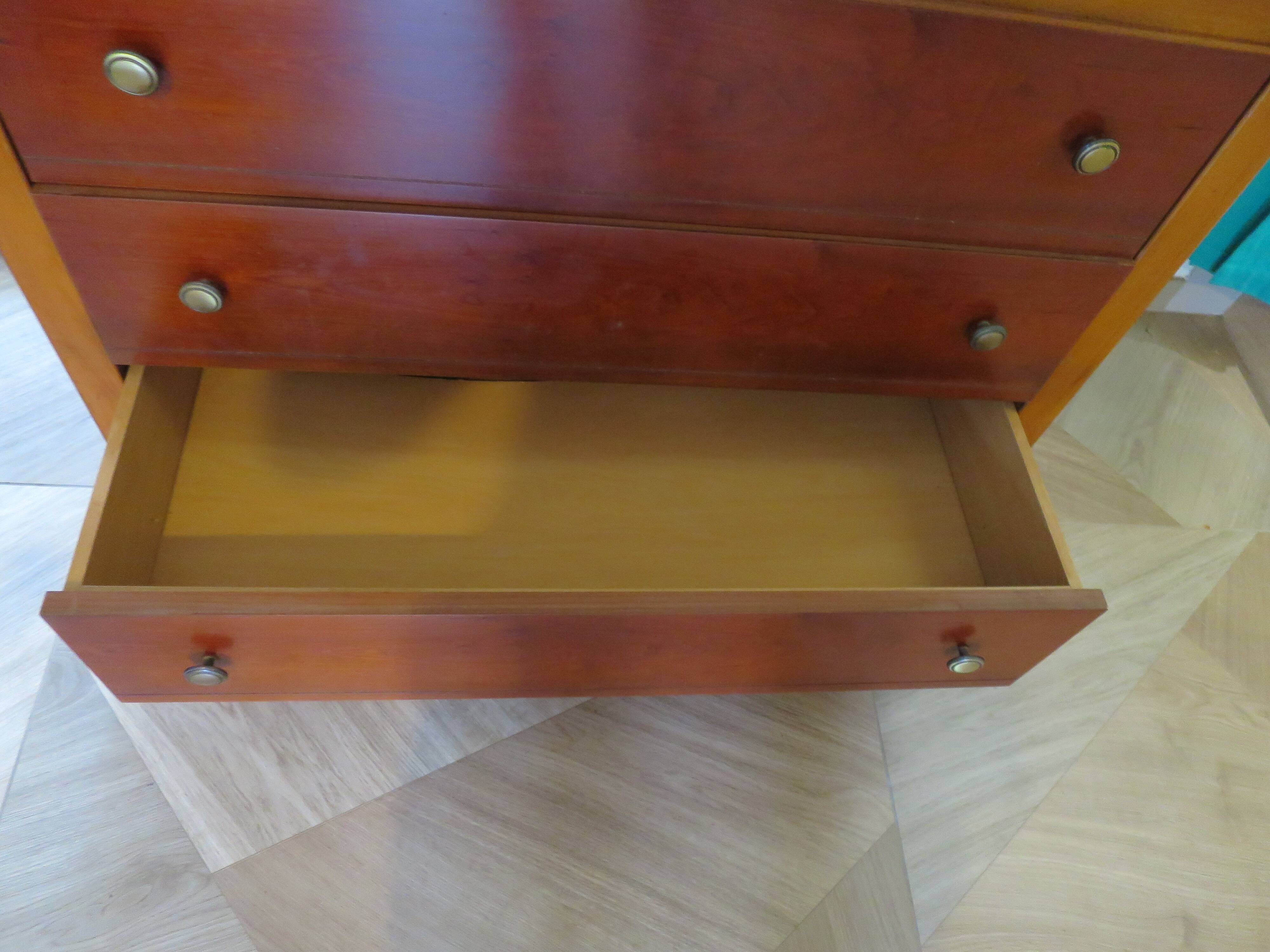 3-drawer chest of drawers with ogee - Louis Philippe style - 80s