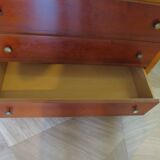 3-drawer chest of drawers with ogee - Louis Philippe style - 80s