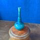 Small glazed terracotta soliflore vase. Mid 20th century.