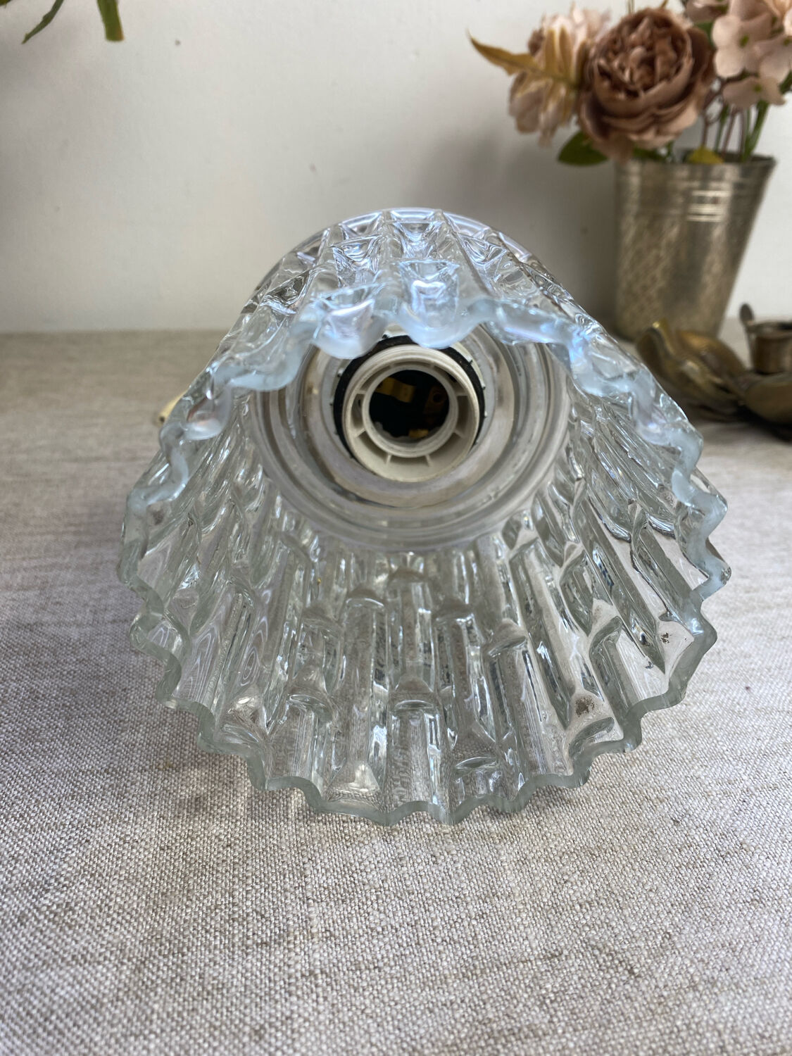 Suspension, verre et métal, années 60