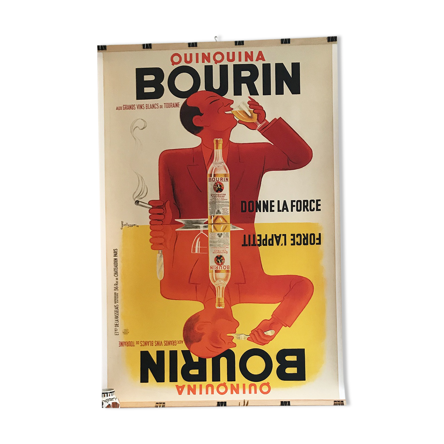 Affiche originale Quinquina Bourin par les frères Bellanger