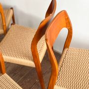 Set of 10 chairs 71 in teak by Niels O. Møller, JL Moller, Mid Century