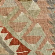 5x7 Brown & Red Turkish Vintage Kilim Rug 148x223Cm SK 35162