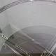 1970s Italian chrome tubular coffee table with smoked glass, round