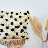 Moroccan polka dot carpet pillow 45x45cm