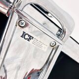 Italian design icf una 708lc aluminium desk chairs, 2000s