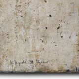 Set of 2 abstract paintings titled “Fyrhat” by the Belgian Artist Nico de G