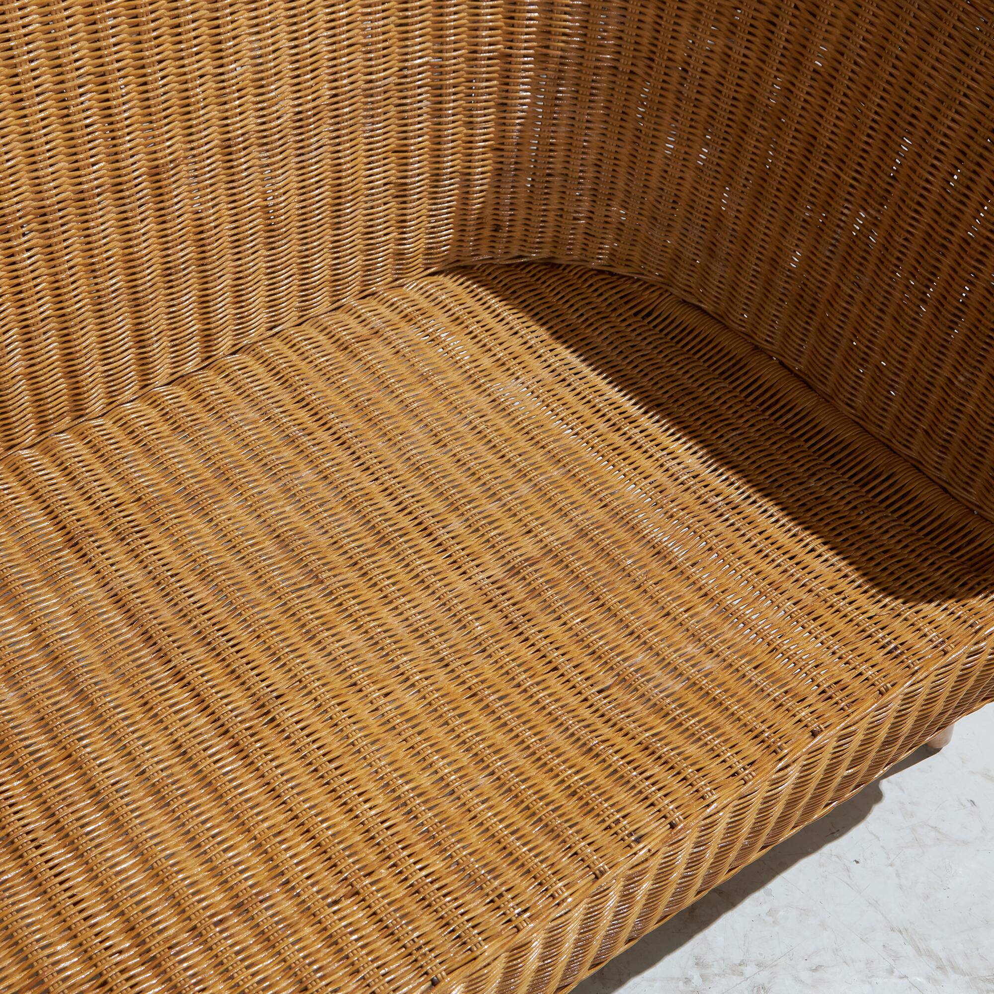 Oak & Rattan Sofa, 1970s (MK10668)