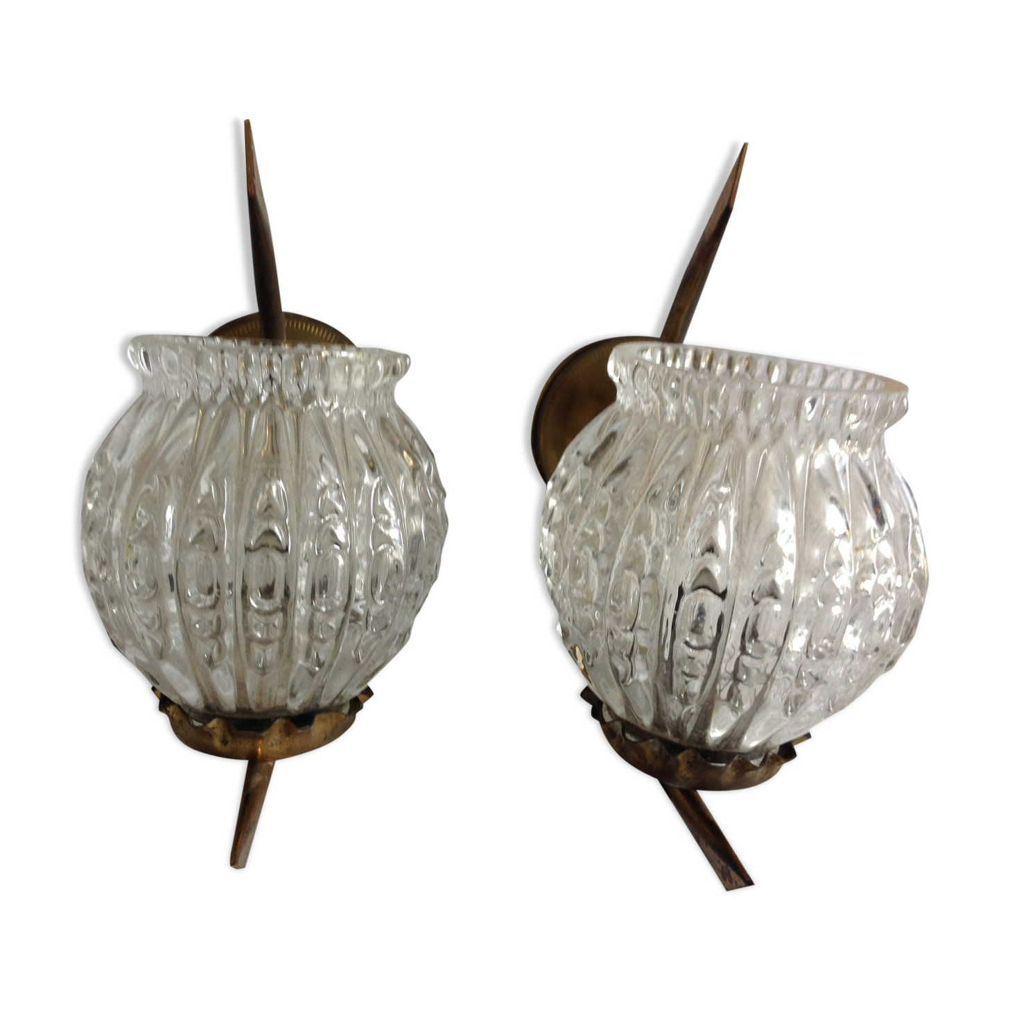 Paire d'appliques vintage