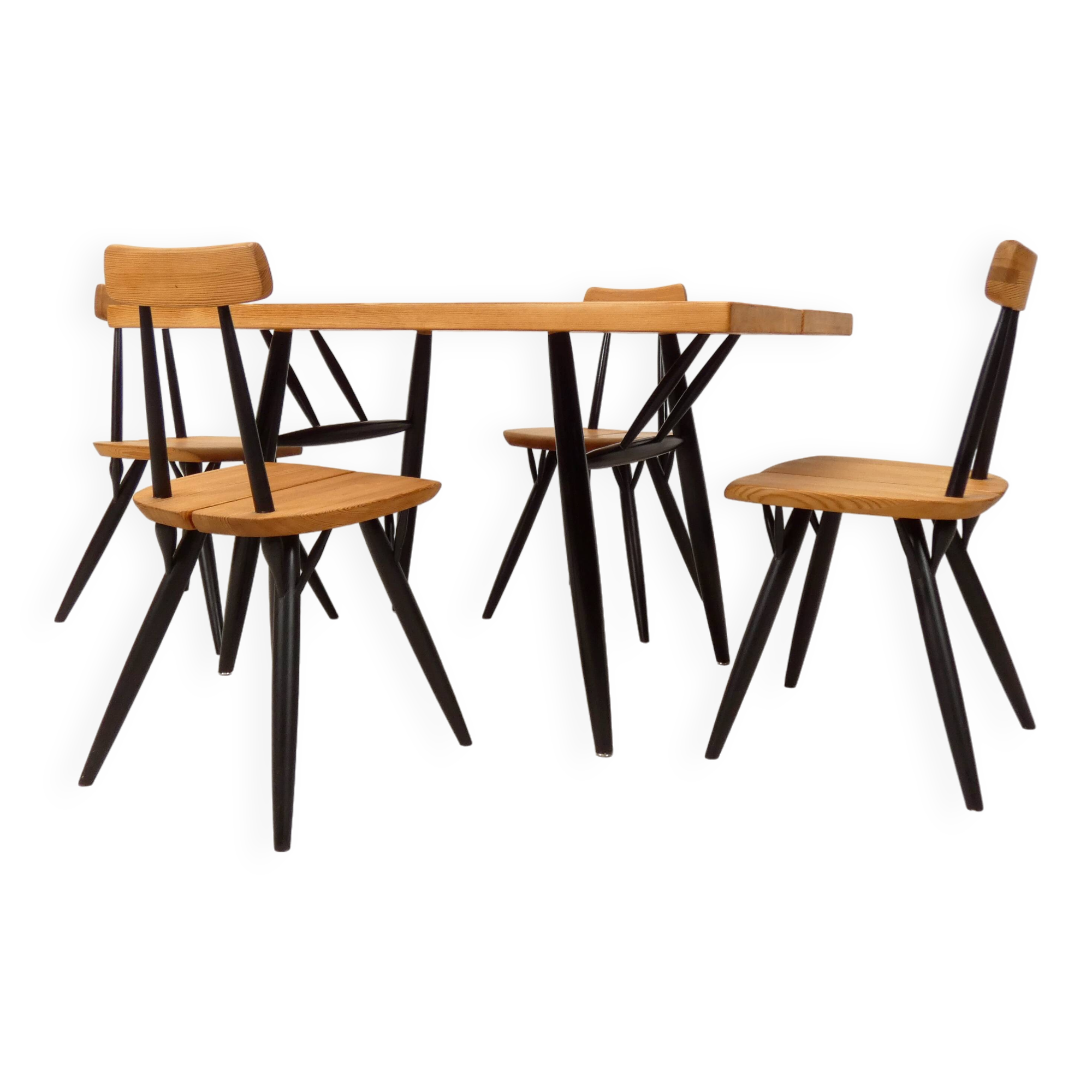 Ilmari Tapiovaara “Pirkka” dining set for Laakan Puu Finland