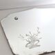 Mirror beveled old decoration flowers 34x25cm