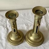 Lot de 4 bougeoirs anciens