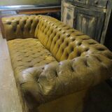Canapé Chesterfield 2 ocre