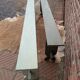 Pair of patinated benches