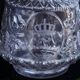 19th Century French Hand Blown Decanter with F letter engraved
