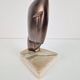 Sculpture abstraite vintage sur socle en marbre, années 1960