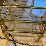 Golden metal tables