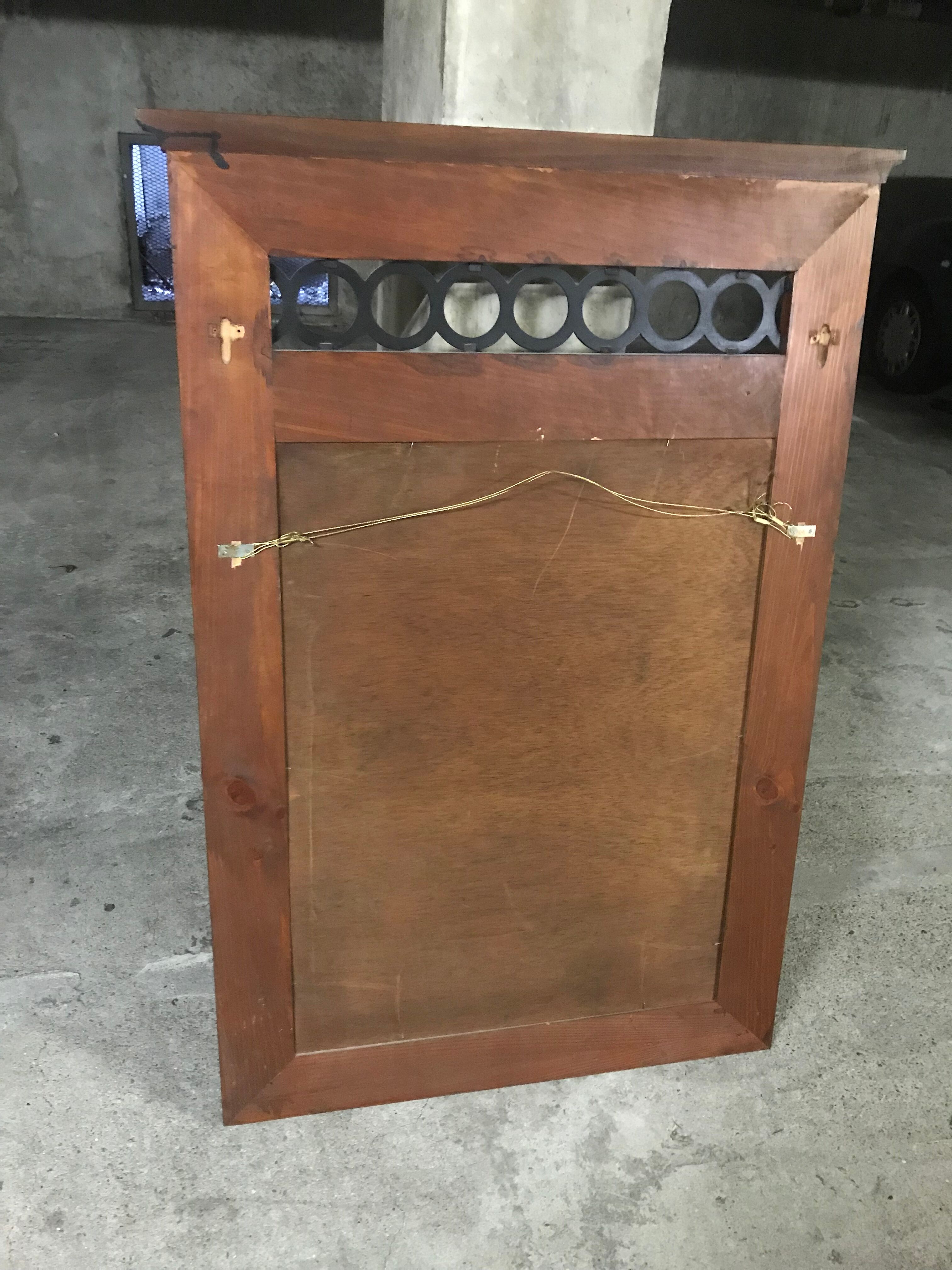 English wood mirror 82x127cm