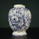 Vintage blue ceramic vase from Bassano, Italy, 1970s.
