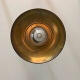 Industrial style brushed brass pendant light