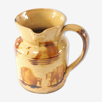 Old pitcher with side handle