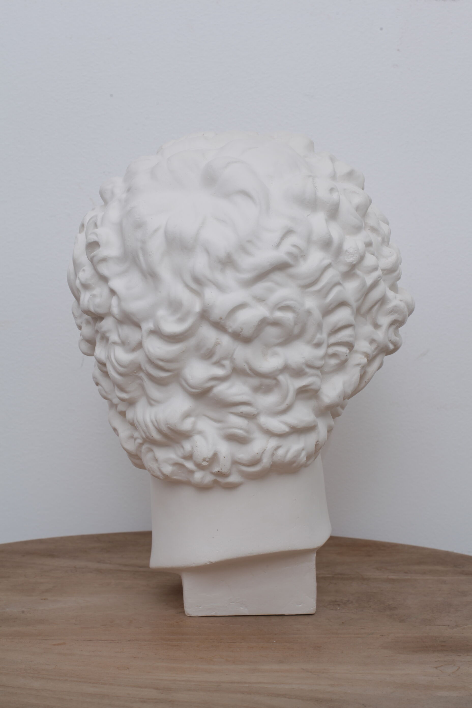 Greek head in matt white plaster