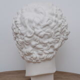 Greek head in matt white plaster