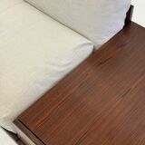 Italian modular sofa with coffee table set in Japandi style