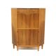 Meuble-bar d'angle scandinave en noyer, Suède, 1940