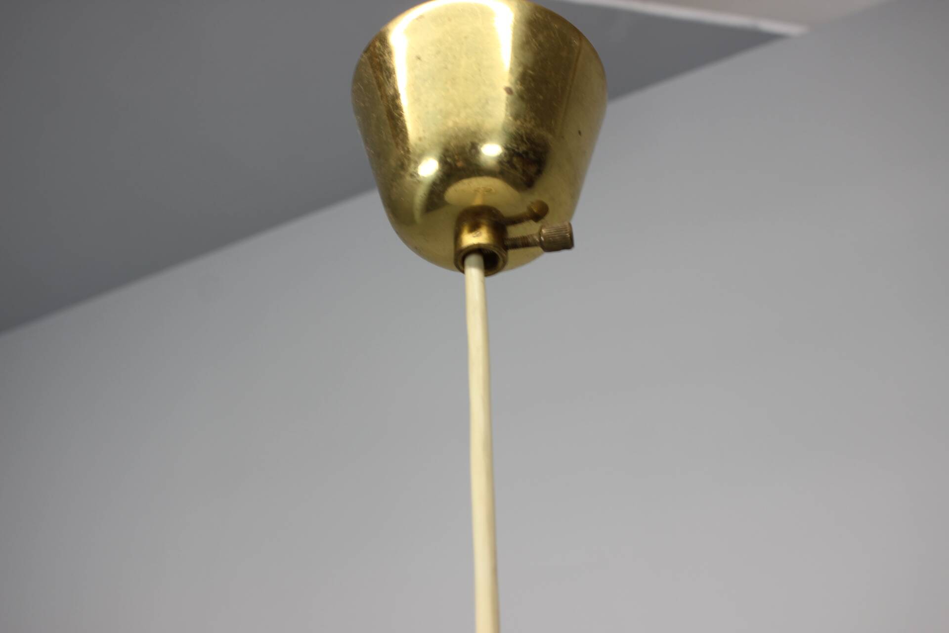 Glass pendant light, Czechoslovakia, 1970s