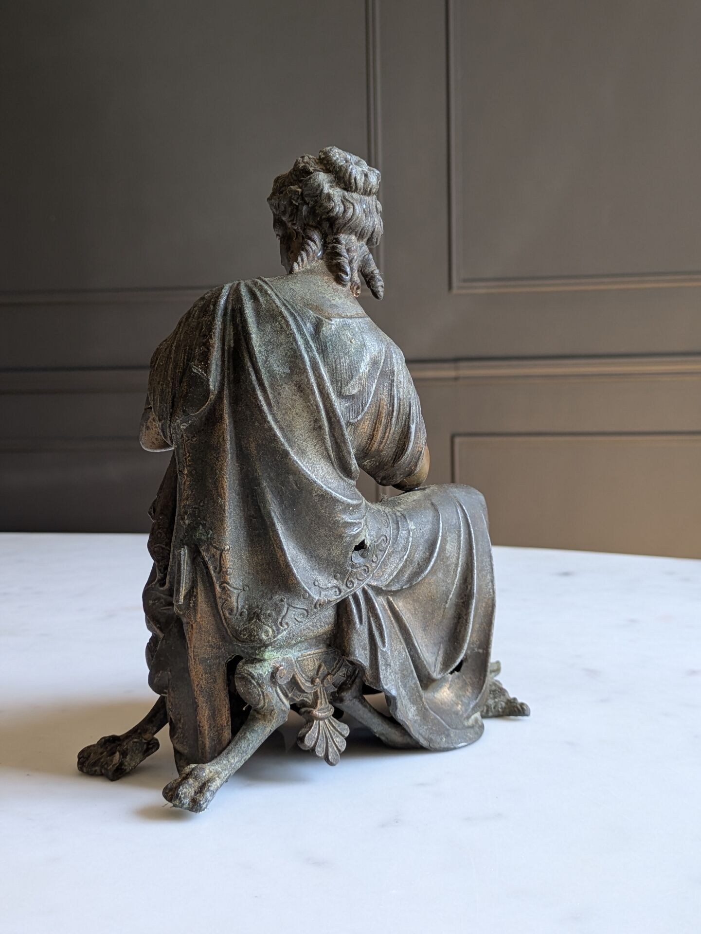 Antique Napoleon III regule statuette