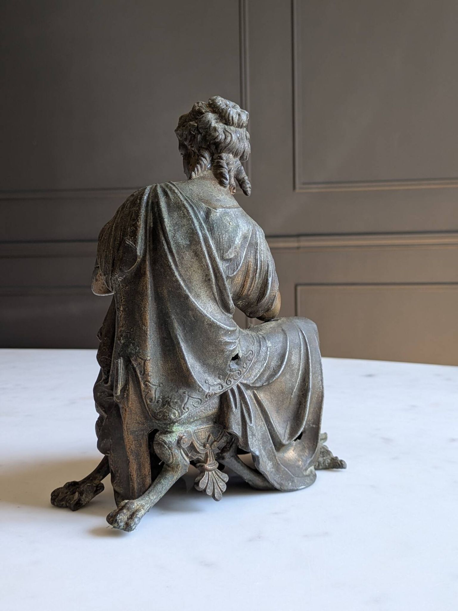 Antique Napoleon III regule statuette