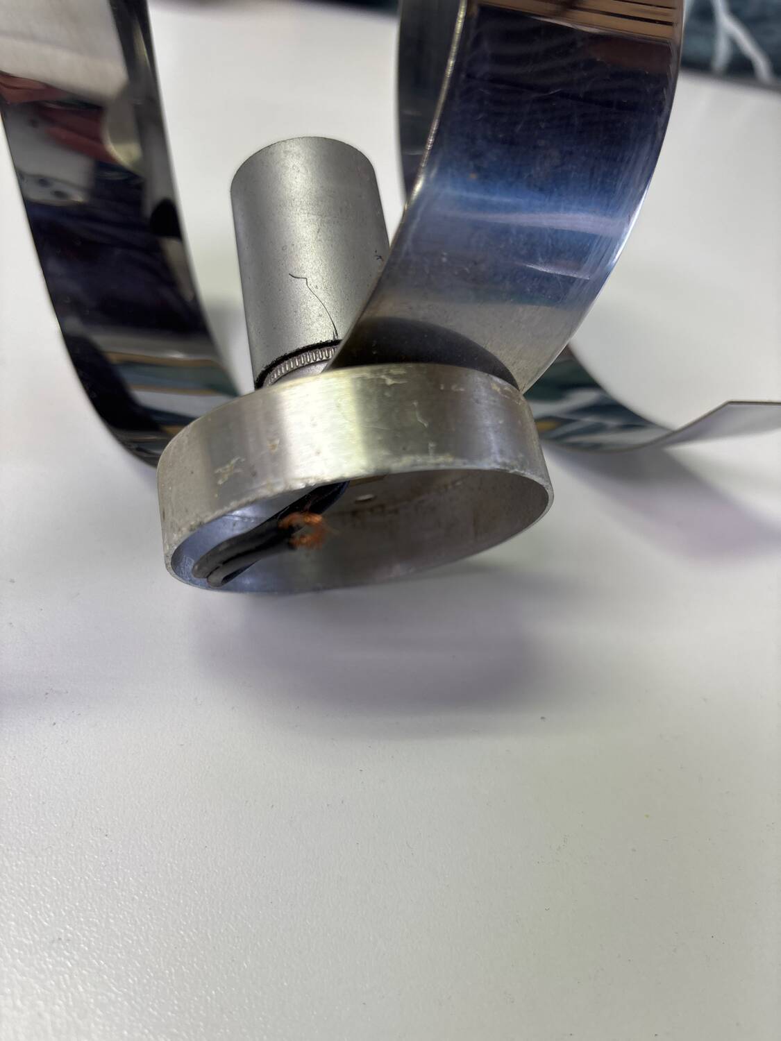 Pair of vintage 70s chrome wall lights