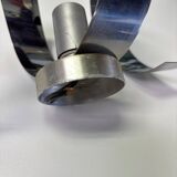 Pair of vintage 70s chrome wall lights