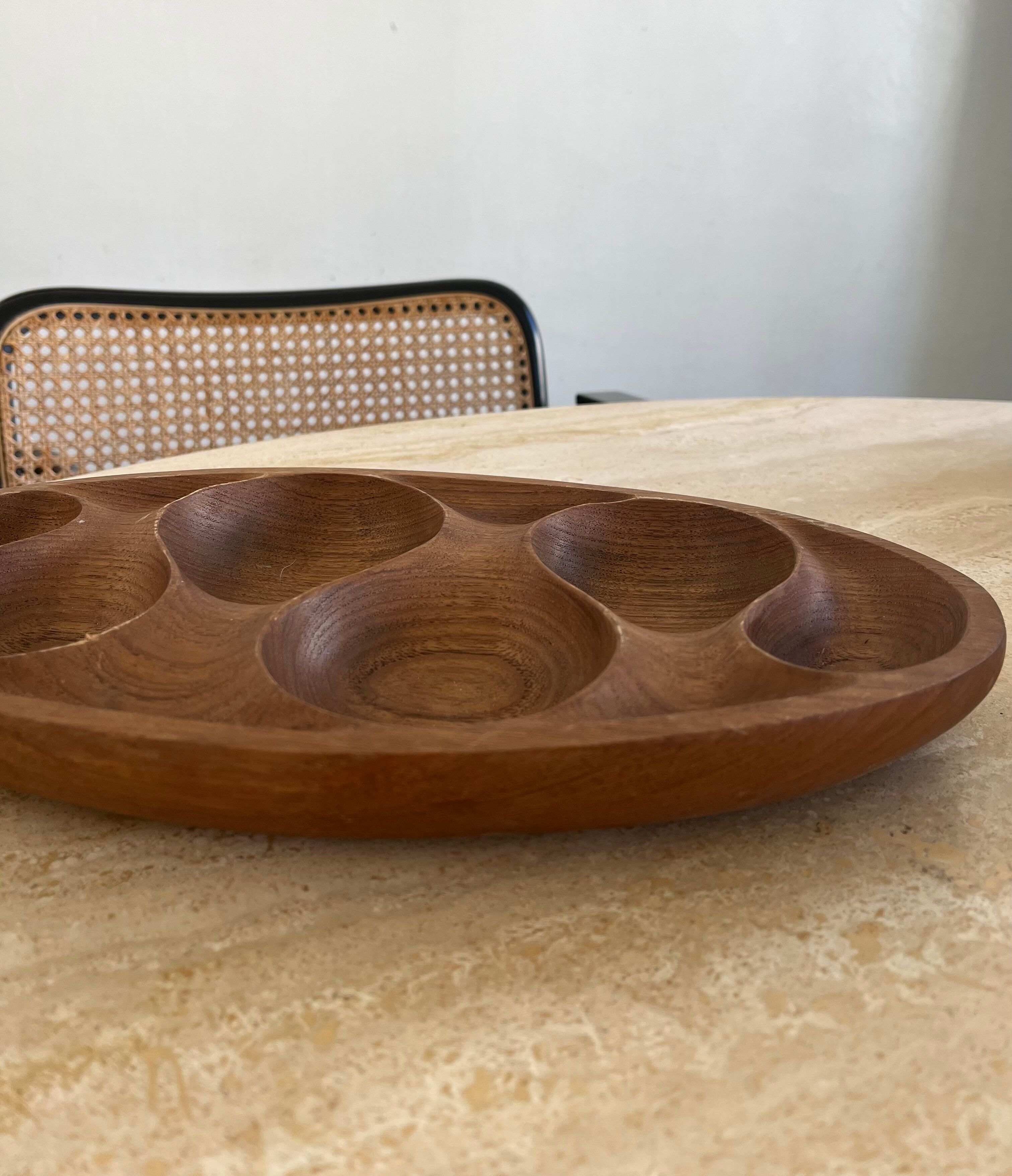 Brutalist wooden dish