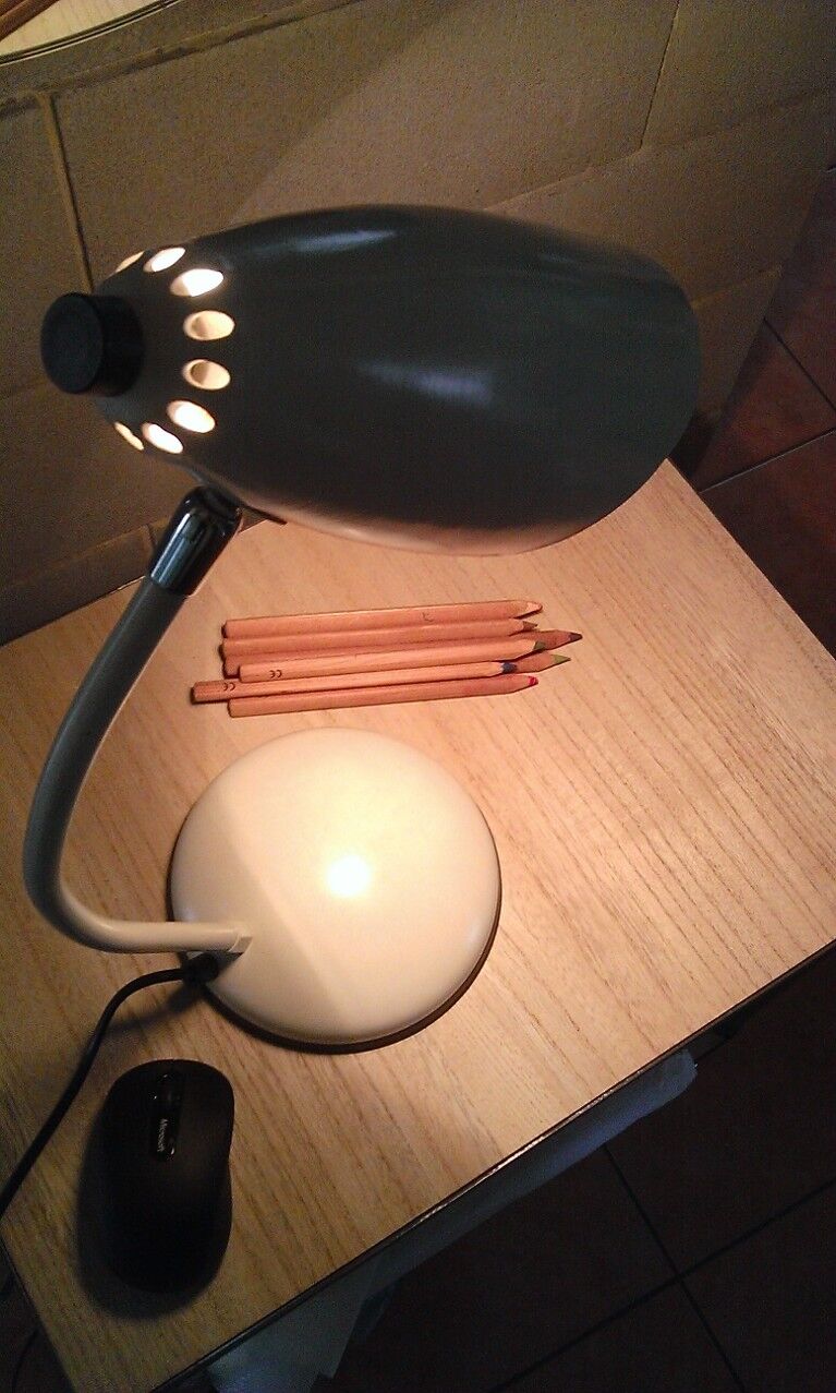 Office lamp metal cream patella