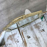 Art Deco mirror in gold metal - 39x23cm