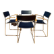 Set of four Sultana chairs, Arrben, Italy, 1970s/1980s