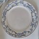 3 assiettes plates Digoin Sarreguemines modèle Pêcher