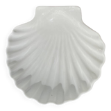 White porcelain shell bowl