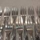 12 fish cutlery sets 24p silver metal decor ribbons rocaille