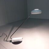 Italian desk lamp in white & black, 1980’s