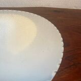 Miroir rond non encadré contour ondulé biseauté