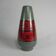 German vase in red and green ceramic, 1960s