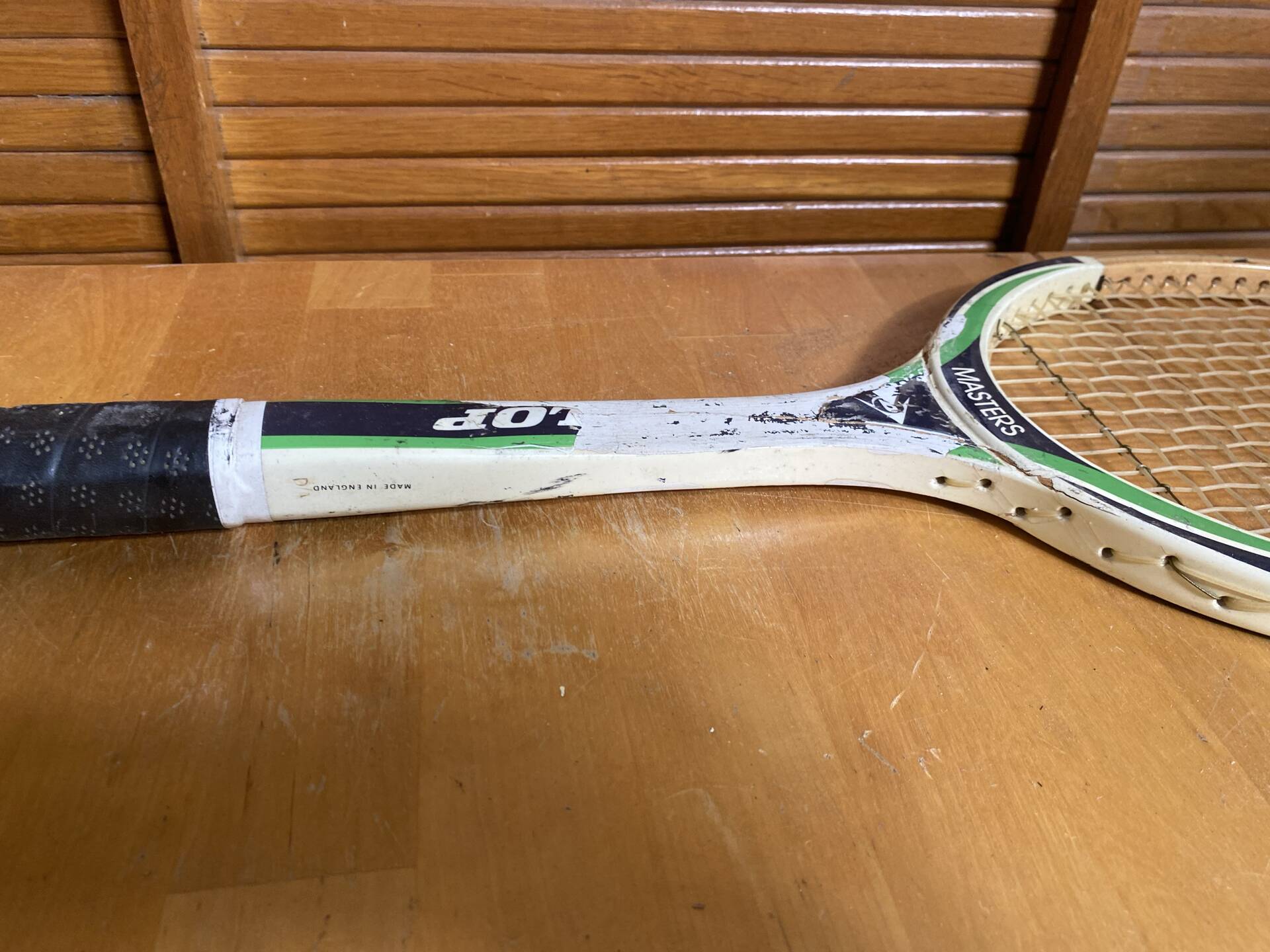 Vintage DUNLOP Master Wooden Tennis Racket #E232