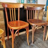 Series of 6 mismatched bistro chairs Mahieu and Luterma